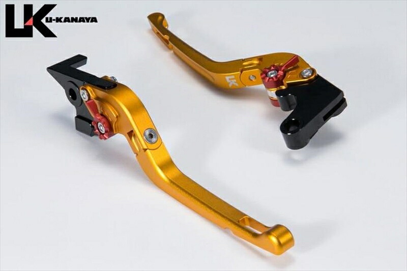 バイクパーツ ハンドル ユーカナヤ レバーセット Rタイプ GD/BL YA066-149-0712 4550646166722 (ツヤケシ) XSR125 (8BJ-RE46J) 23