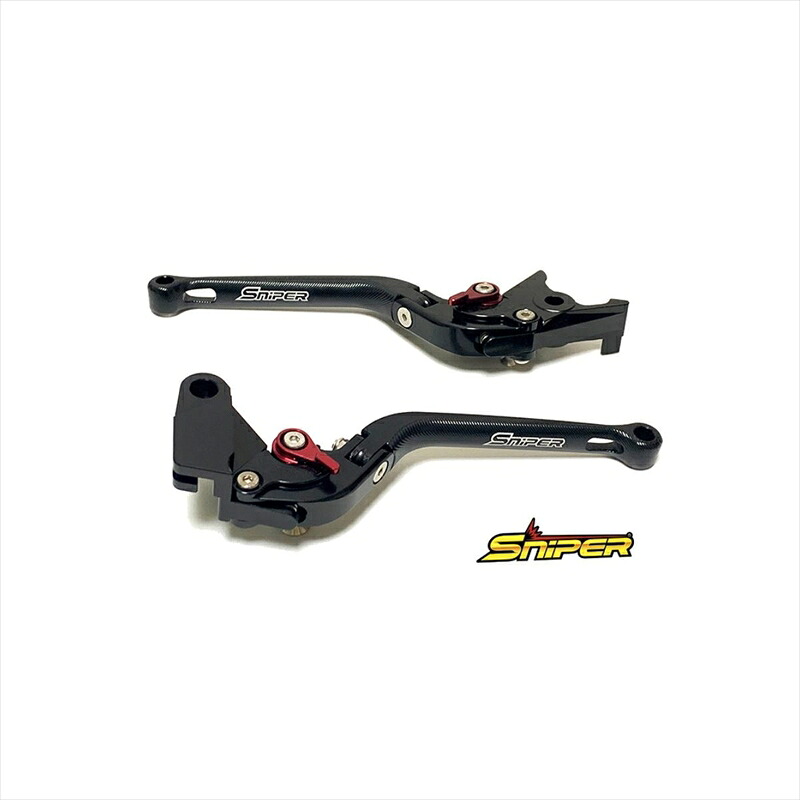 バイクパーツ ハンドルスナイパー クラッチレバー&ブレーキレバーセット 黒 SP0124BK 4589993473801モンキー125 GROM CB250R CBR250R CBR400R|バイク・バイク用品はとやグループ