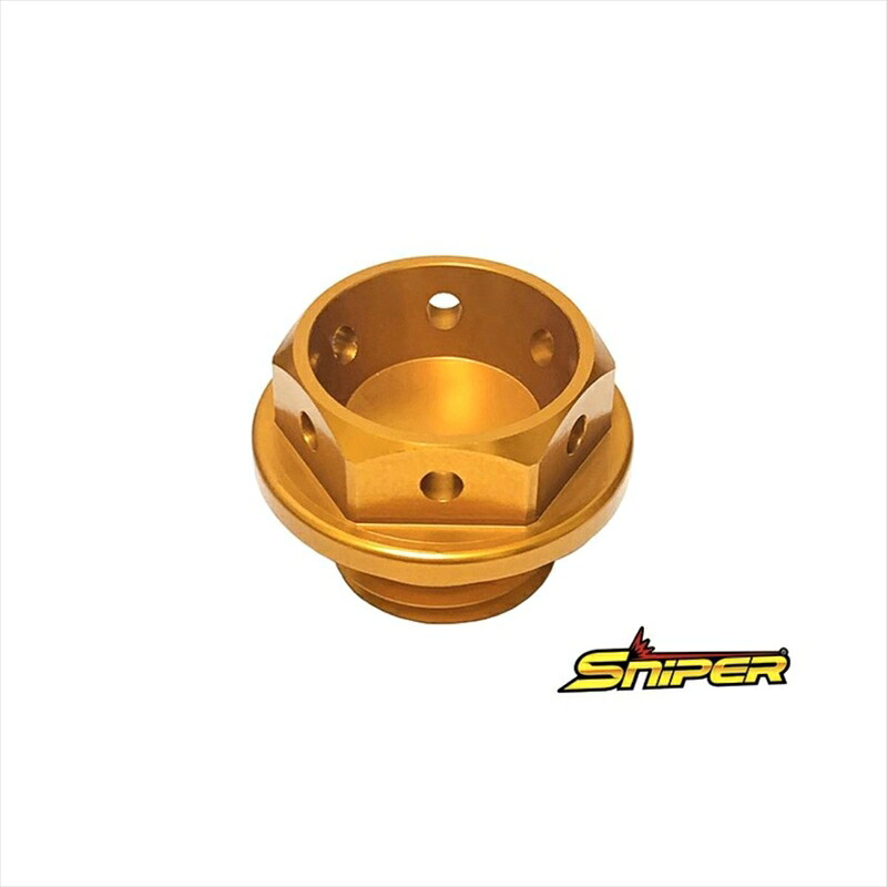 バイクパーツ スナイパー オイルフィラーキャップ 金 SP0136GD 4589993474389 M20 x P1.5 汎用