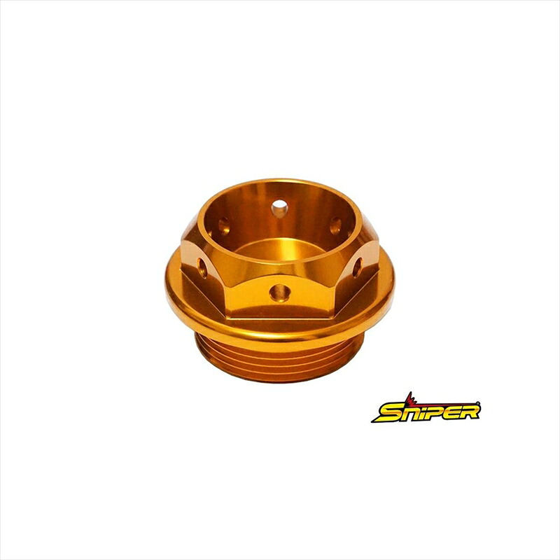 バイクパーツ スナイパー オイルフィラーキャップ 金 SP0137GD 4589993474426 M27 x P3.0 汎用