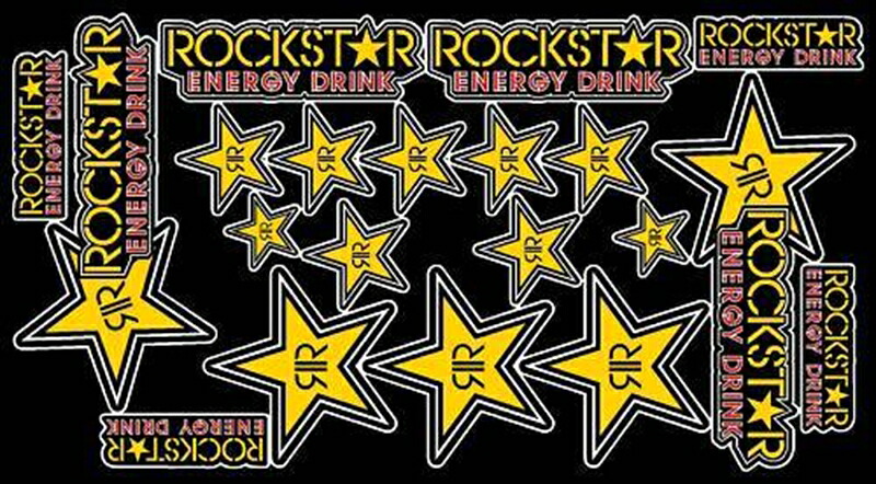 バイクパーツ MOTO GRAFIX(モトグラフィックス) ROCK STAR DRINKS SHEET MT-RKSTSSTARS 4580041208727