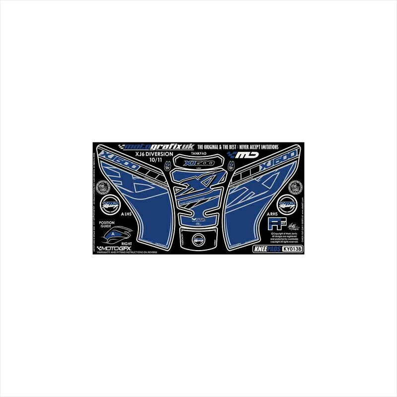 バイクパーツ アクセサリー モトグラフィックス ボディパッド KNEE MT-KY013B 4580041203203 XJ6 DIVERSION 10/11