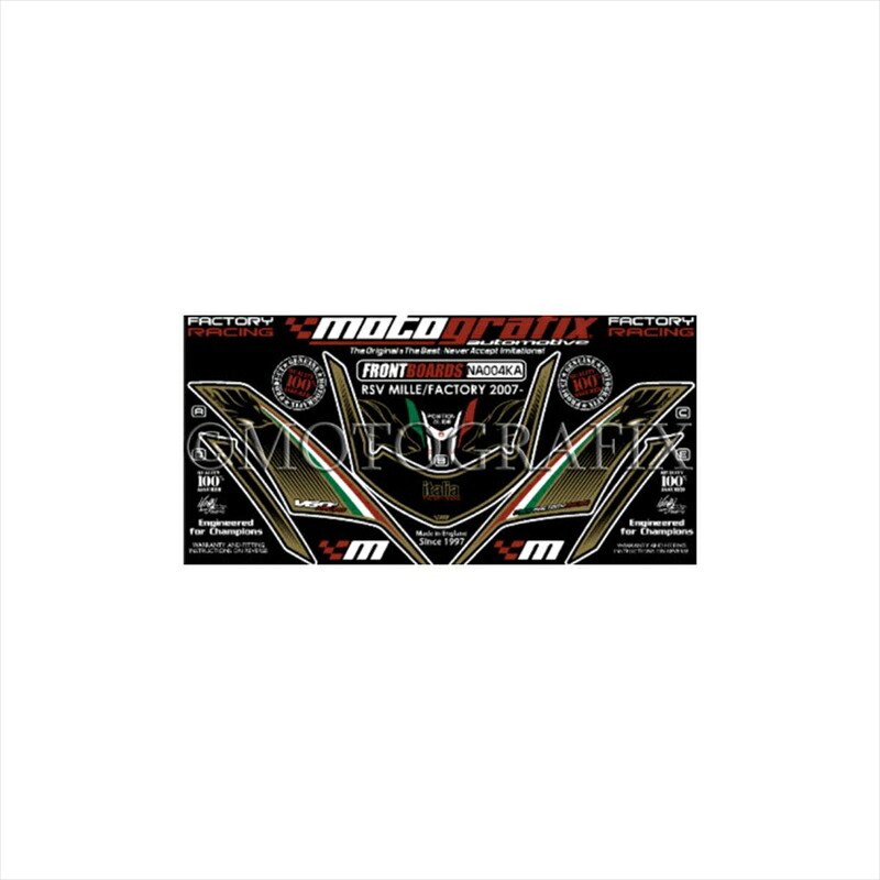 バイクパーツ アクセサリー モトグラフィックス ボディパッド FRONT MT-NA004KA 4580041203425 RSV1000R/FACTORY 07-