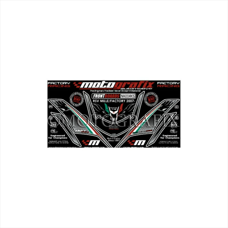 バイクパーツ アクセサリー モトグラフィックス ボディパッド FRONT MT-NA004KS 4580041203432 RSV1000R/FACTORY 07-