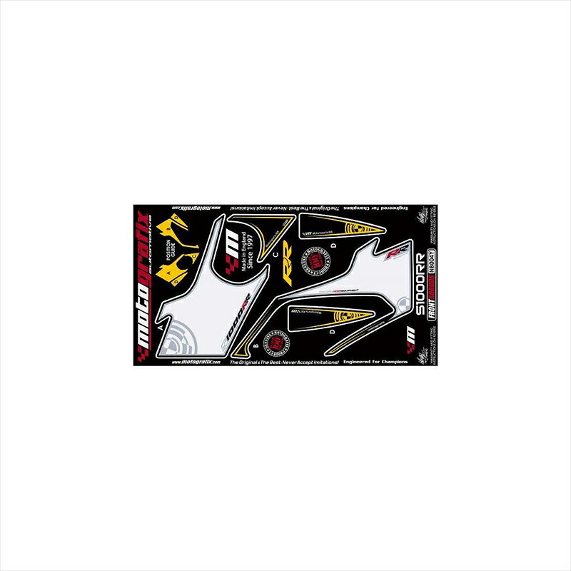 バイクパーツ アクセサリー モトグラフィックス ボディパッド FRONT MT-NB004Y 4580041203739 S1000RR 09-11