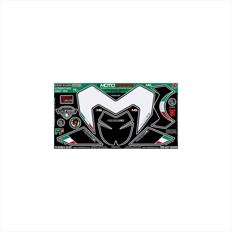 バイクパーツ アクセサリー モトグラフィックス ボディパッド FRONT MT-ND009U 4580041204231 HYPERMOTARD 07-