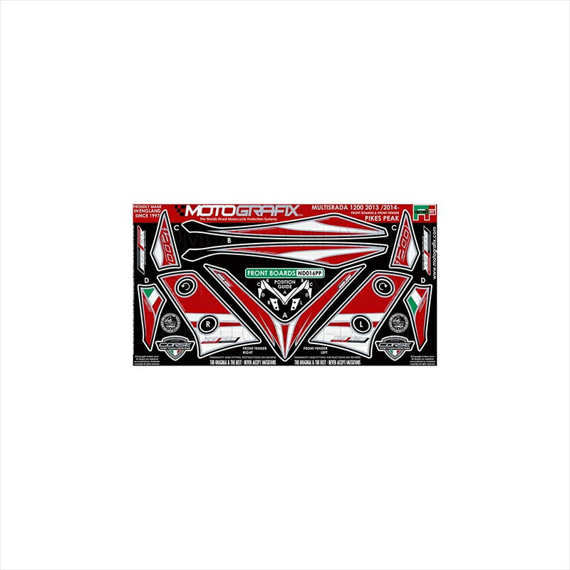 バイクパーツ アクセサリーモトグラフィックス ボディパッド FRONT MT-ND016PP 4580041204477MULTI STRADA1200 13-14｜バイク・バイク用品はとやグループ