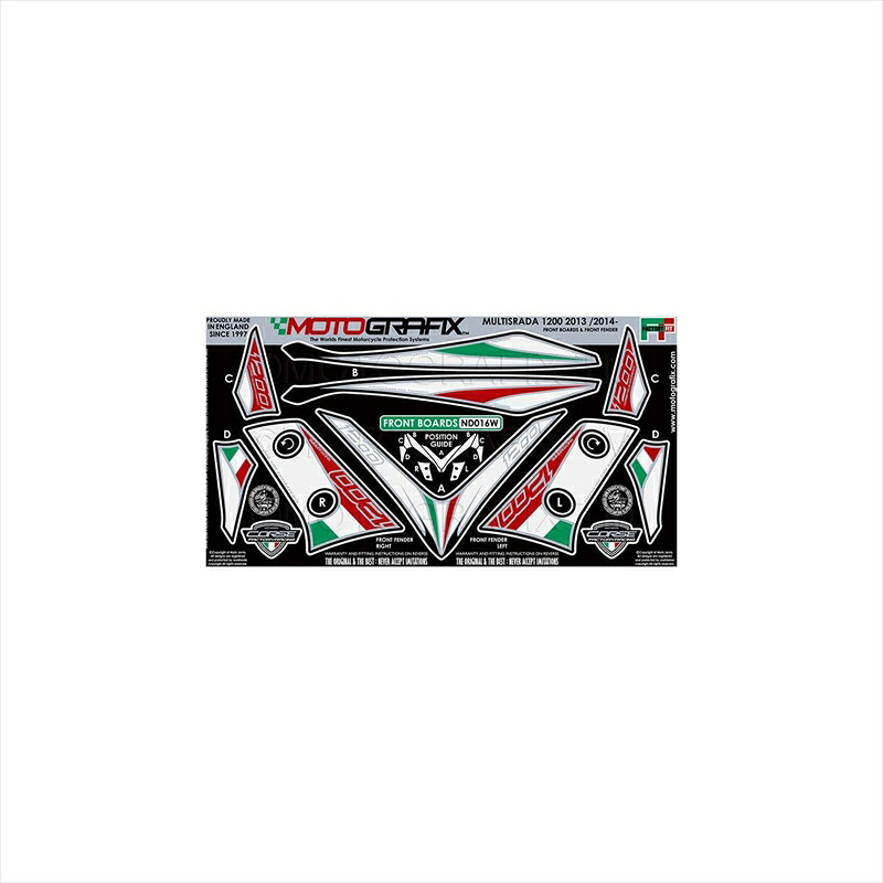バイクパーツ アクセサリー モトグラフィックス ボディパッド FRONT MT-ND016W 4580041204491 MULTI STRADA1200 13-14