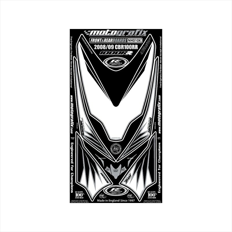 バイクパーツ アクセサリー モトグラフィックス ボディパッド FRONT/REAR MT-NH010K 4580041204736 CBR1000RR 08-09