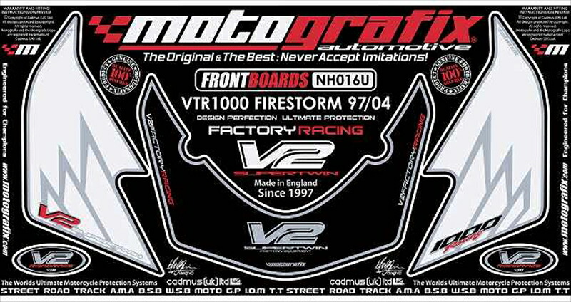バイクパーツ MOTO GRAFIX(モトグラフィックス) ボディパッド FRONT MT-NH016U 4580041204910