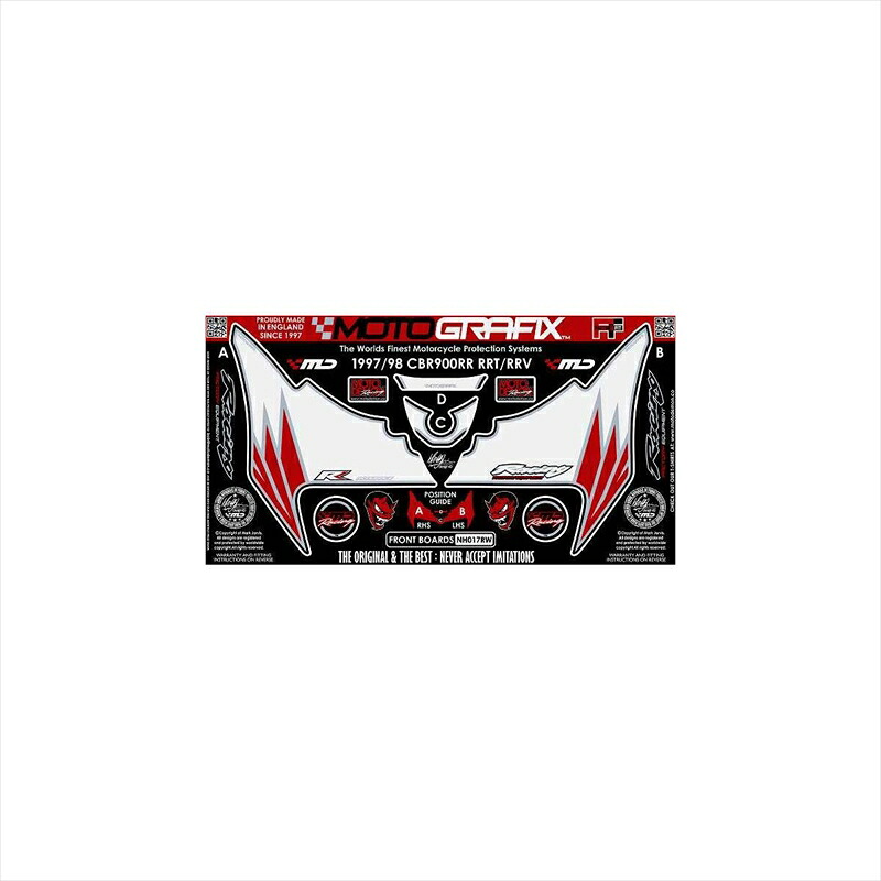 バイクパーツ アクセサリー モトグラフィックス ボディパッド FRONT MT-NH017RW 4580041204996 CBR900RRT-RRV 96/97