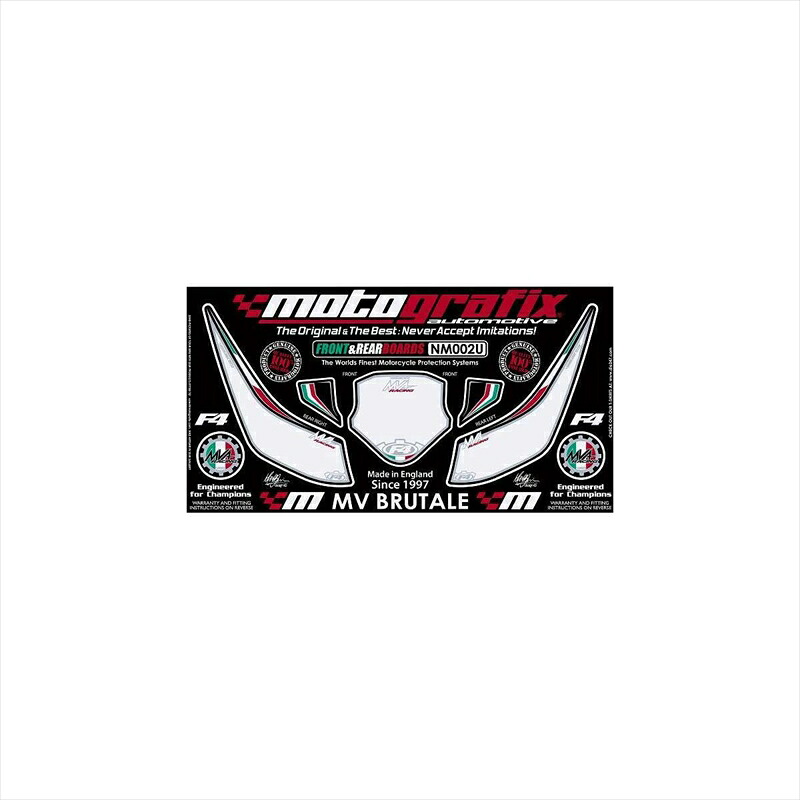 バイクパーツ アクセサリーモトグラフィックス ボディパッド FRONT MT-NM002U 4580041205771BRUTALE 00-｜バイク・バイク用品はとやグループ