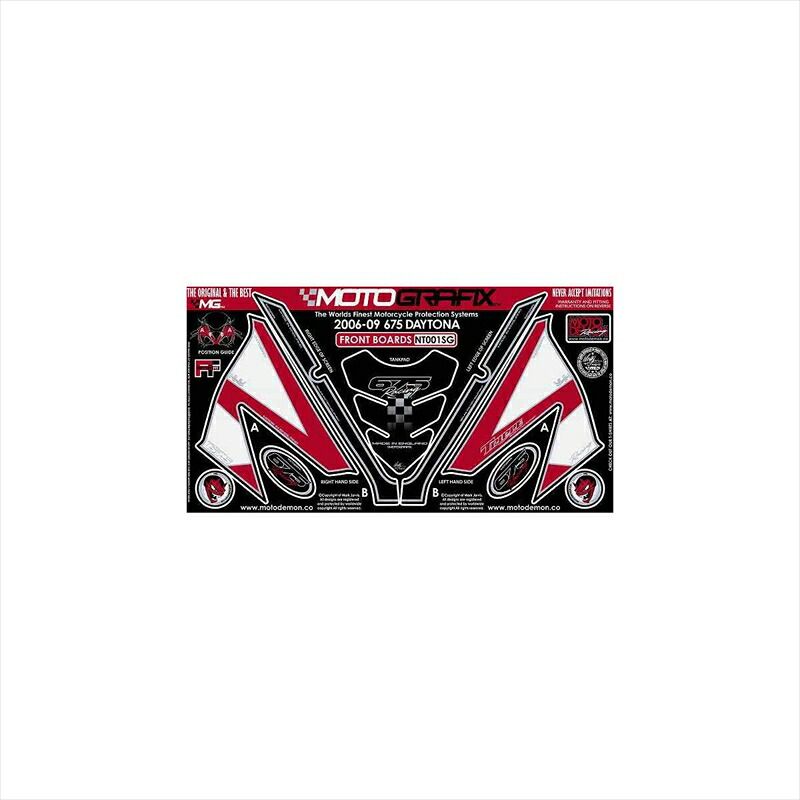 バイクパーツ アクセサリー モトグラフィックス ボディパッド FRONT MT-NT001SG 4580041206433 DAYTONA675 06-