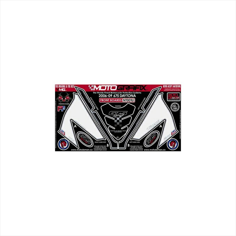 バイクパーツ アクセサリー モトグラフィックス ボディパッド FRONT MT-NT001U 4580041206440 DAYTONA675 06-