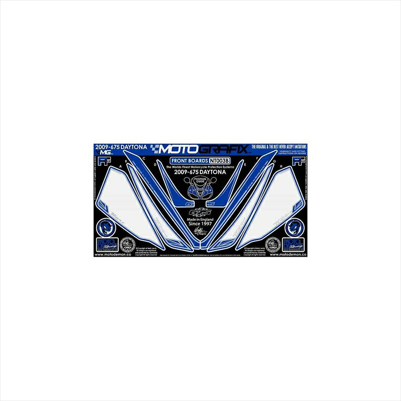 バイクパーツ アクセサリー モトグラフィックス ボディパッド FRONT MT-NT003B 4580041206471 DAYTONA675 09-