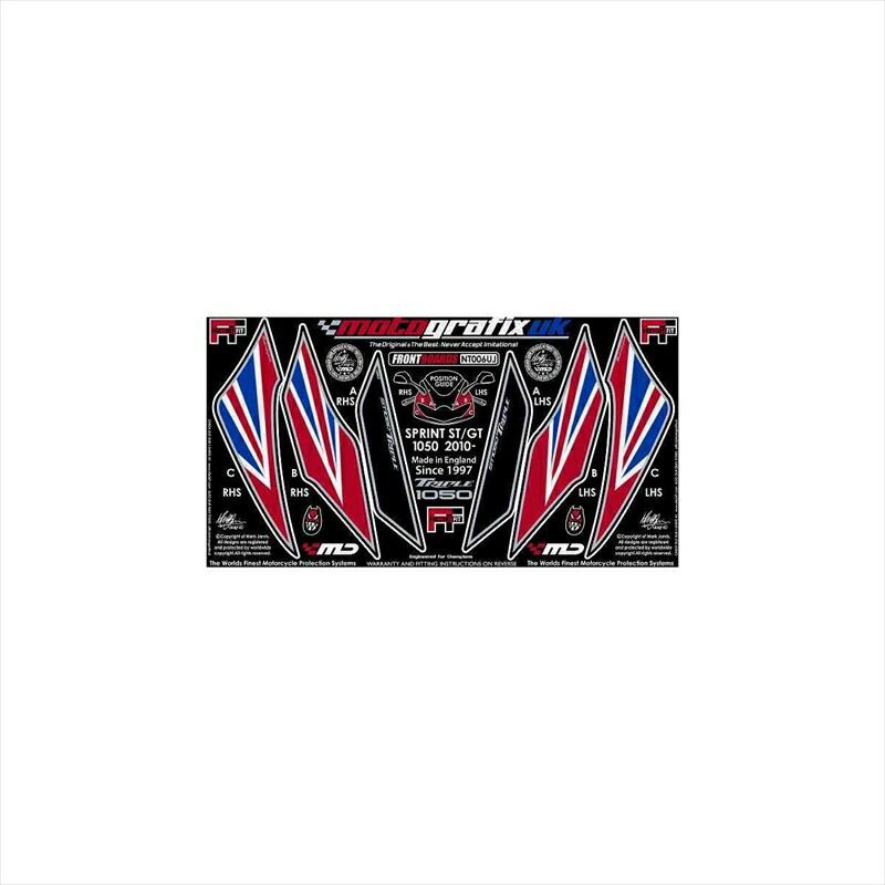 バイクパーツ アクセサリー モトグラフィックス ボディパッド FRONT MT-NT006UJ 4580041206617 SPRINT ST/GT 10/11