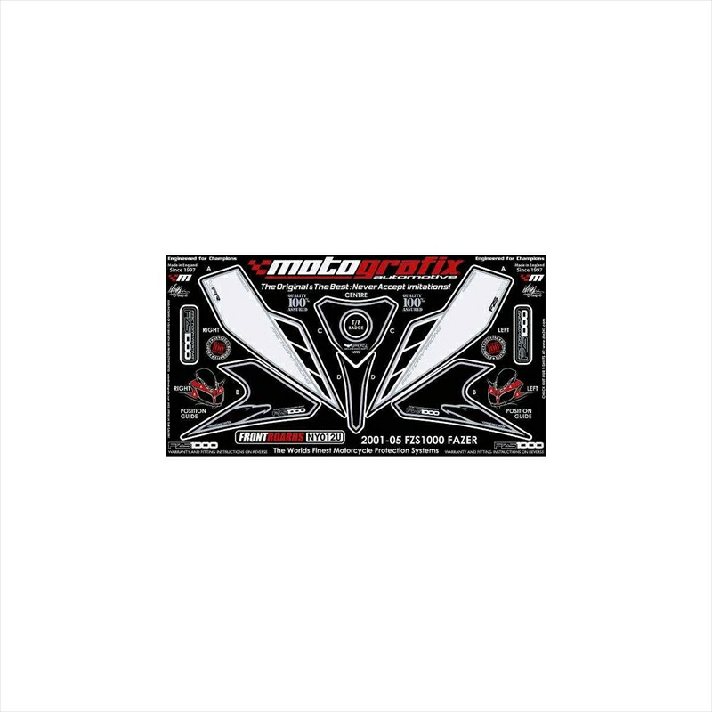 バイクパーツ アクセサリー モトグラフィックス ボディパッド FRONT MT-NY012U 4580041206914 FZS 1000 FAZER 01-05
