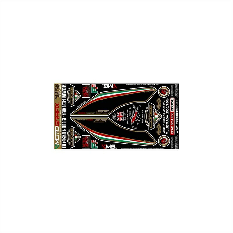 バイクパーツ アクセサリー モトグラフィックス ボディパッド REAR MT-RD005K 4580041207928 MULTISTRADA 03-10