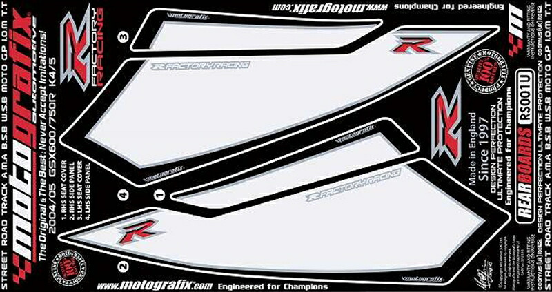 バイクパーツ MOTO GRAFIX(モトグラフィックス) ボディパッド REAR MT-RS001U 4580041208802