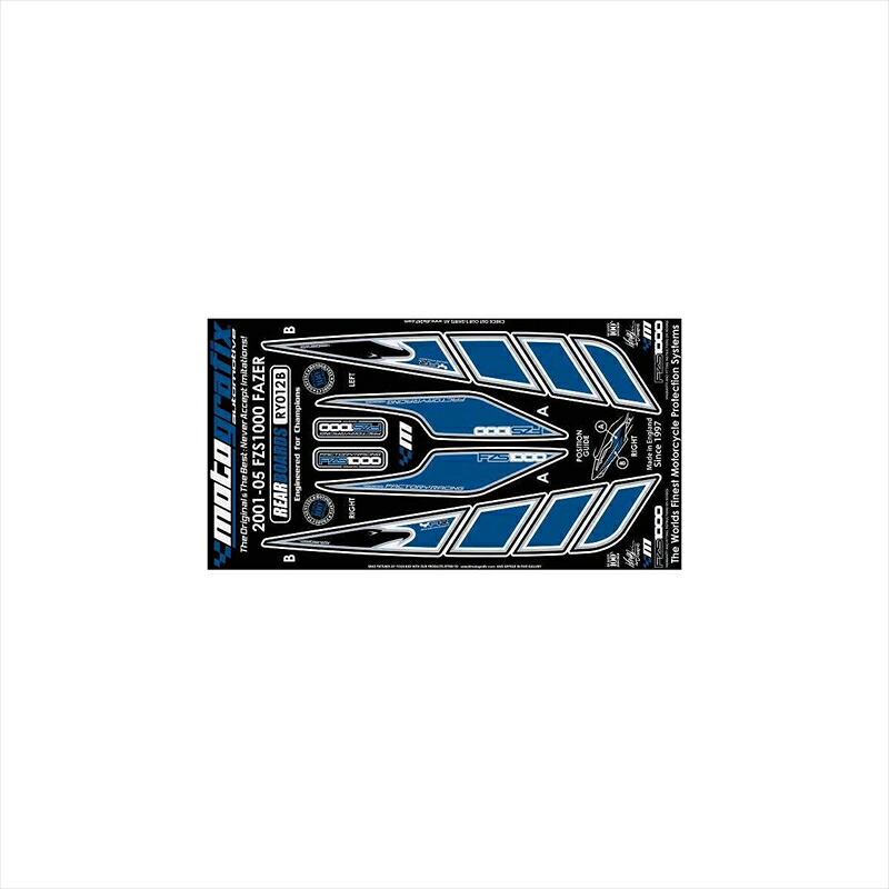 バイクパーツ アクセサリー モトグラフィックス ボディパッド REAR MT-RY012B 4580041209571 FZS 1000 FAZER 01-05