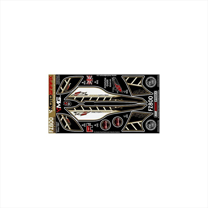 バイクパーツ アクセサリー モトグラフィックス ボディパッド REAR MT-RY016KA 4580041209625 FZ8 10-