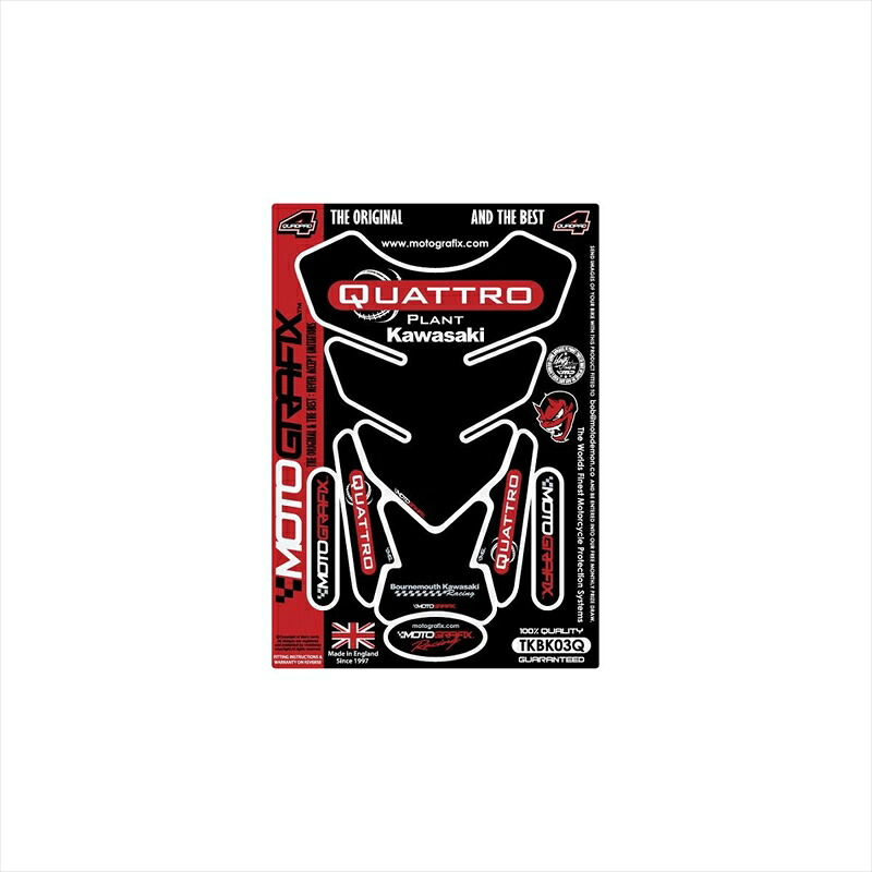 バイクパーツ 外装 モトグラフィックス タンクパッド QUATTRO MT-TKBK03Q 4580041217262 KAWASAKI STREET