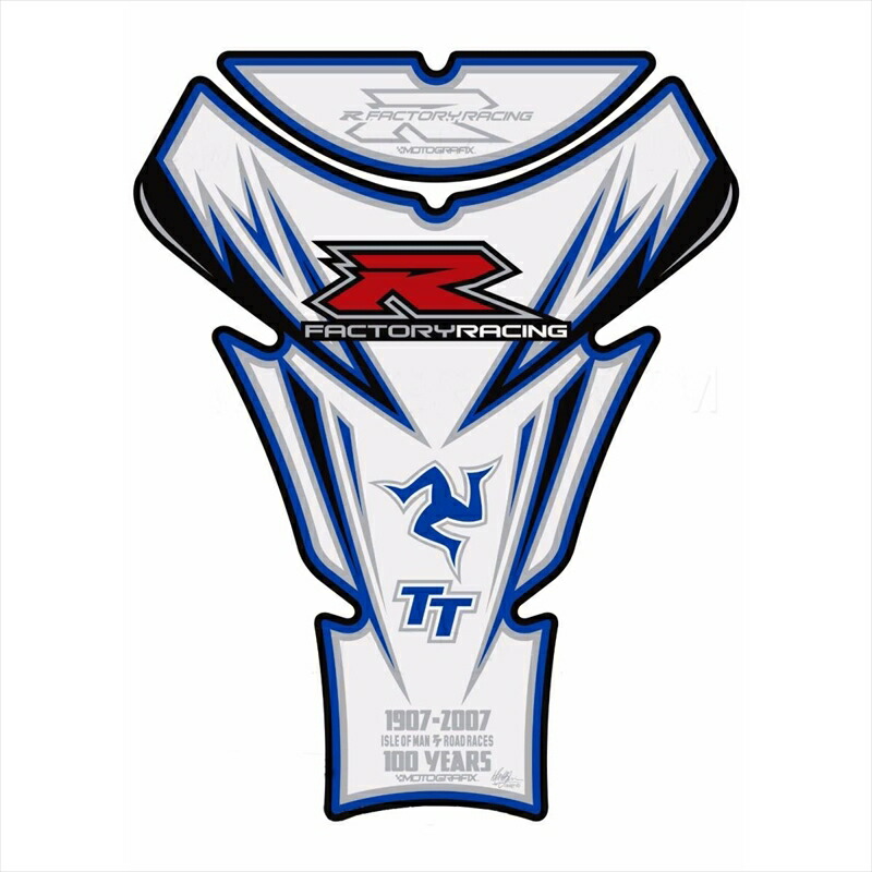 バイクパーツ 外装 モトグラフィックス タンクパッド WHT/BLU MT-TS030WB 4580041219310 GSX-R1000 17-