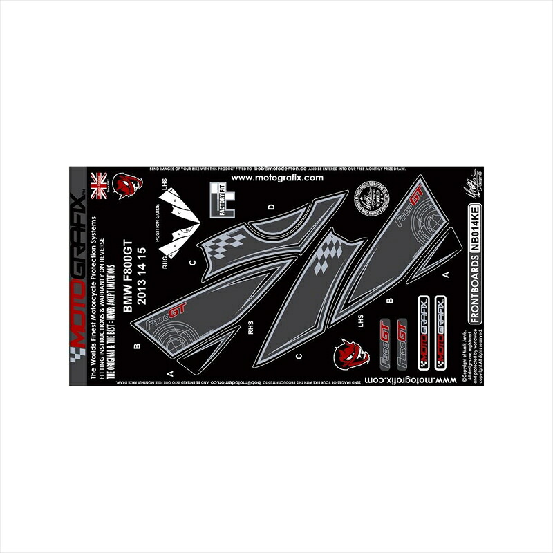 バイクパーツ アクセサリーモトグラフィックス ボディパッド FRONT KE MT-NB014KE 4580041225281BMW F800GT 13-15｜バイク・バイク用品はとやグループ 11,708円