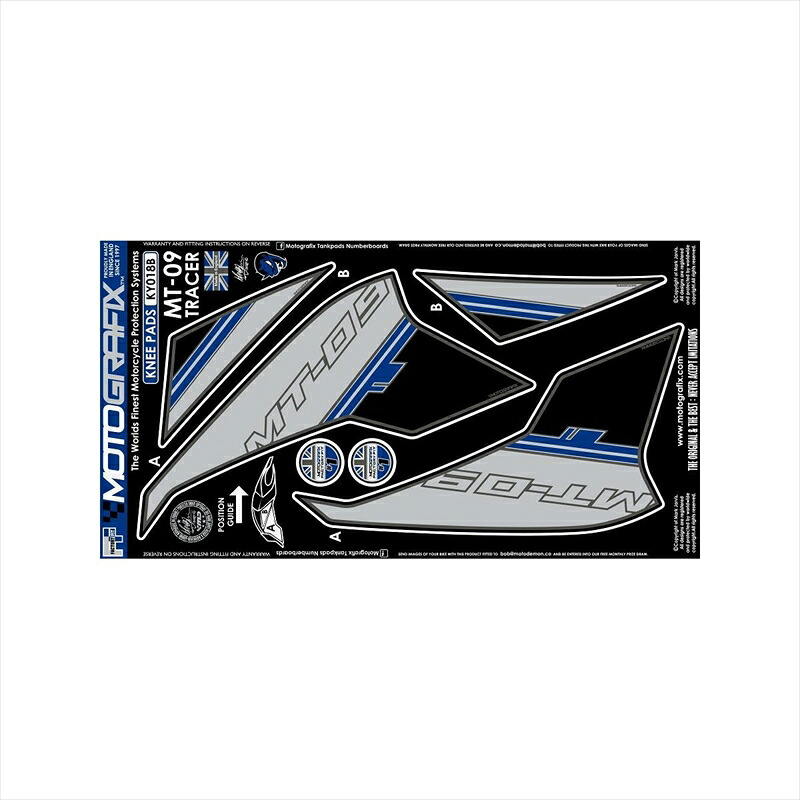バイクパーツ アクセサリー モトグラフィックス ボディパッド KNEE B MT-KY018B 4580041225434 MT-09 Tracer