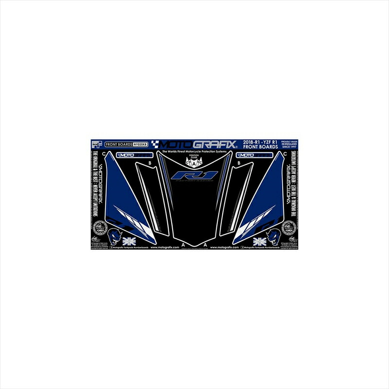 バイクパーツ アクセサリー モトグラフィックス ボディパッド FRONT KB MT-NY020KB 4580041227025 YZF-R1 18-19