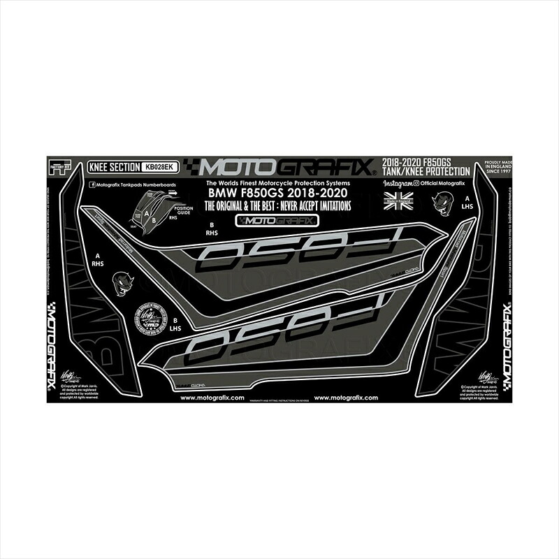 バイクパーツ アクセサリーモトグラフィックス ボディパッド KNEE MT-KB028EK 4580041242325BMW F850GS 18-20｜バイク・バイク用品はとやグループ