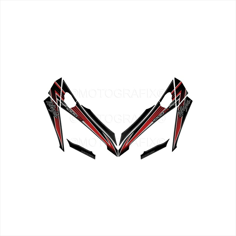 バイクパーツ アクセサリー モトグラフィックス ボディパッド FRONT MT-NK024KR 4580041245142 Ninja1000SX 20-21