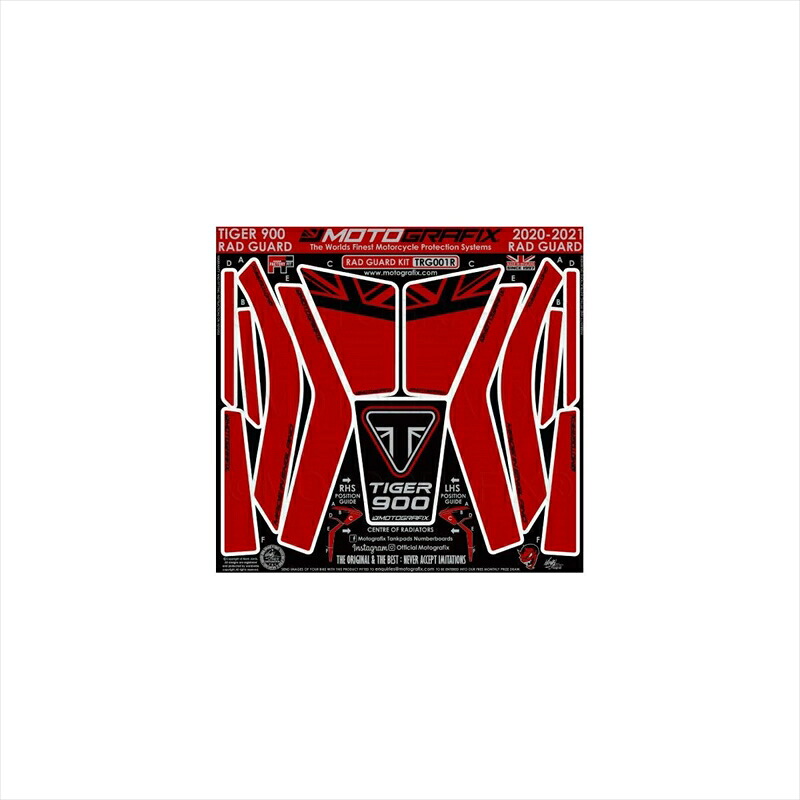 バイクパーツ アクセサリー モトグラフィックス Radiator Guard Protection MT-TRG001R 4580041244428 TRIUMPH Tiger900 GT Pro 20-