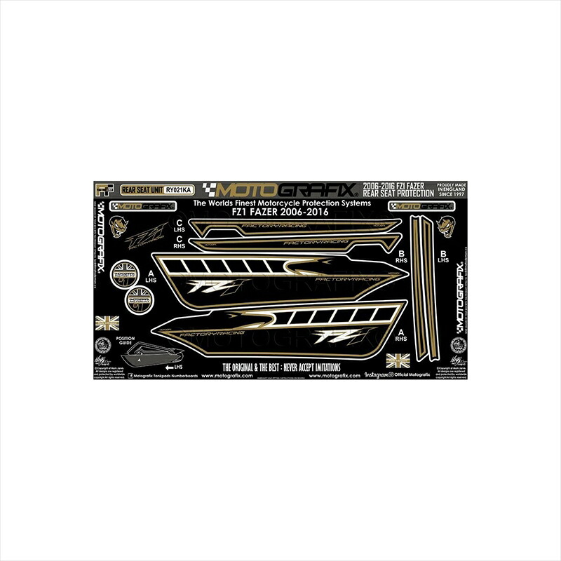 バイクパーツ アクセサリー モトグラフィックス REAR BODY PAD MT-RY021KA 4580779602446 FZ1 Fazer(06-16)
