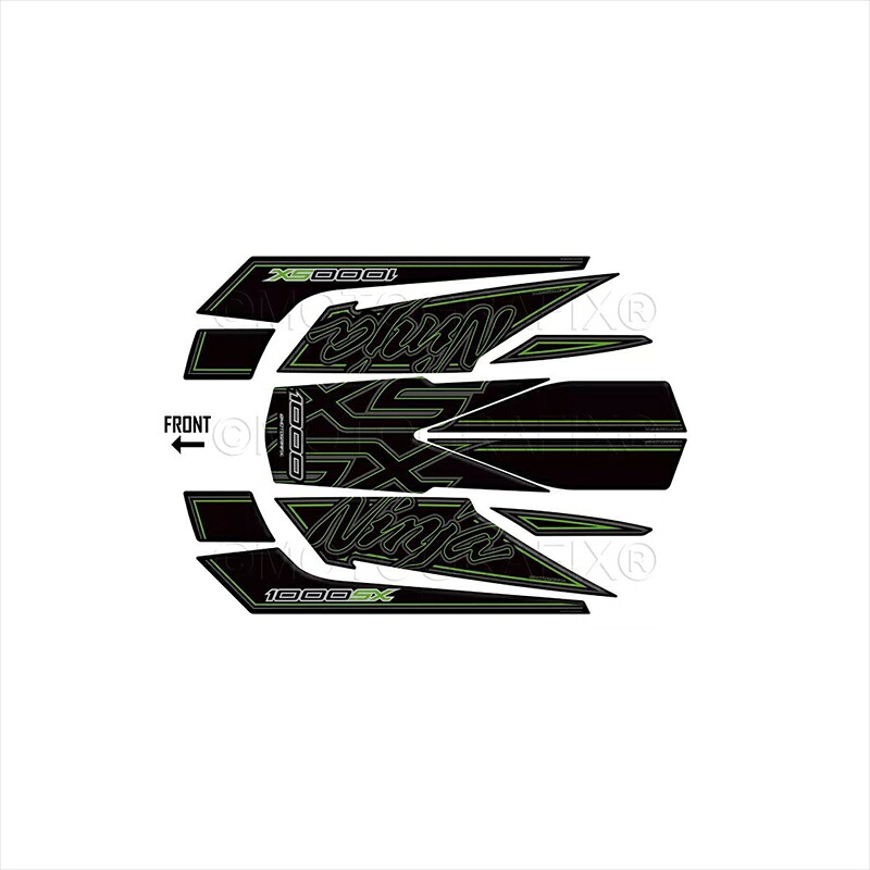バイクパーツ アクセサリー モトグラフィックス REAR BODY PAD MT-RK022KG 4580779603573 Ninja1000SX(20-24)