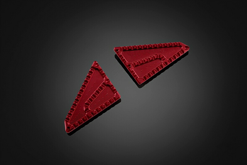 バイクパーツ BIKERS(バイカーズ) タンデムステッププレート レッド H0926-RED 4550255610012