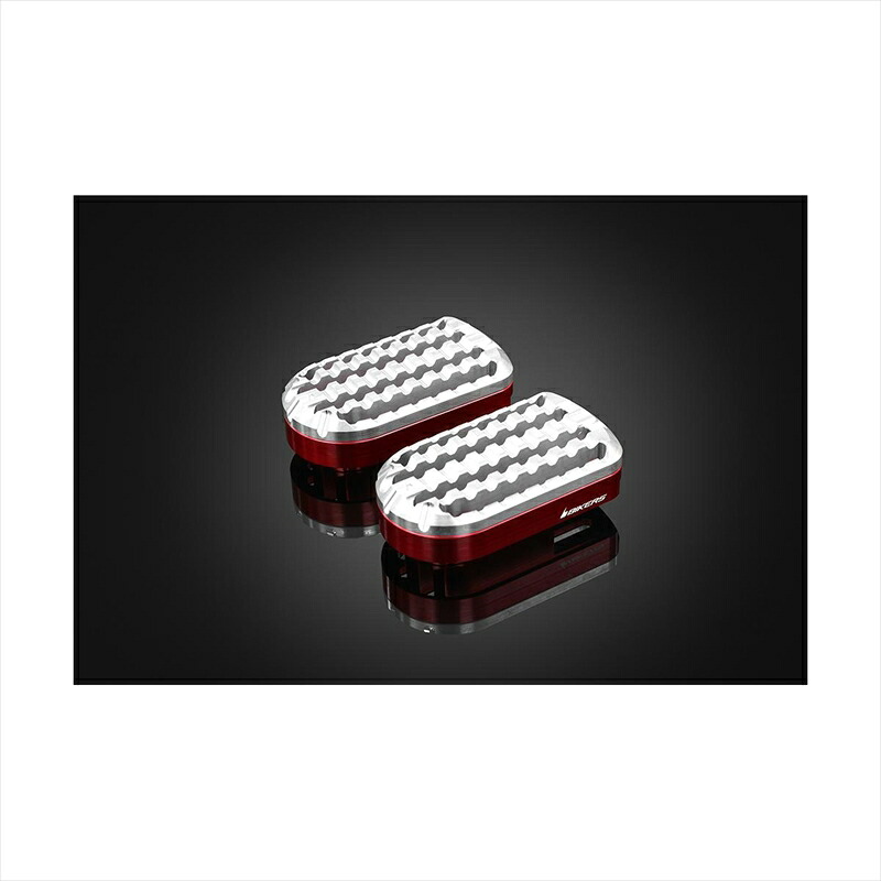 バイクパーツBIKERS(バイカーズ) フットレスト レッド/シルバー H0882-RED-SLV4550255900434CT125 20-24 Rebel250 17-25 CL250 23-24｜バイク・バイク用品はとやグループ