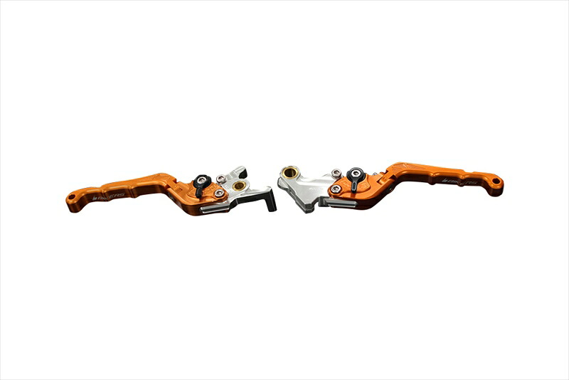 バイクパーツBIKERS(バイカーズ) レバーセット 可倒式 カーブタイプ オレンジゴールドH0989-OGD4550255626303｜バイク・バイク用品はとやグループ