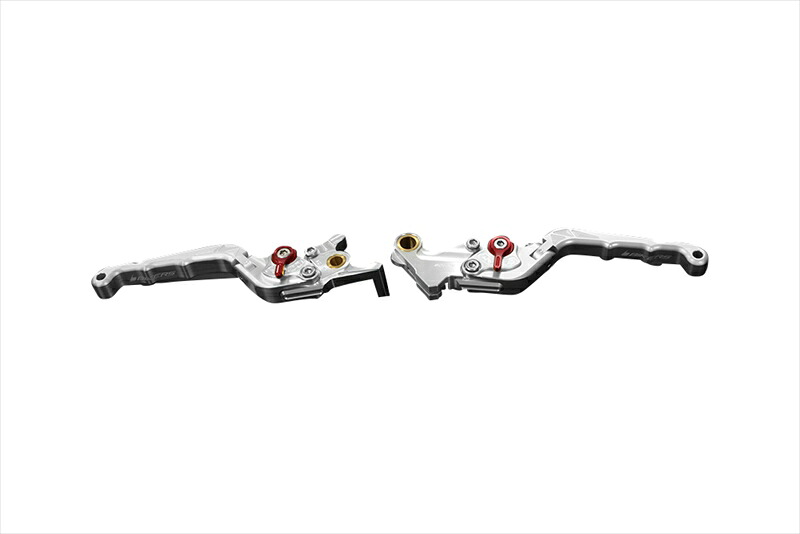 バイクパーツBIKERS(バイカーズ) レバーセット 可倒式 カーブタイプ シルバーH0989-SLV4550255626341|バイク・バイク用品はとやグループ