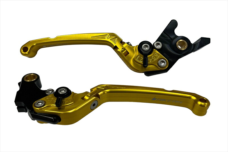 バイクパーツBIKERS(バイカーズ) レバーセット 可倒式 フラットタイプ ライトゴールドH0995-LGD4550255729929｜バイク・バイク用品はとやグループ