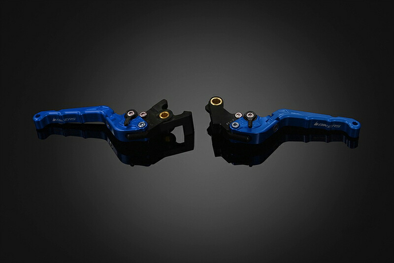 バイクパーツ BIKERS(バイカーズ) レバーセット 可倒式 カーブタイプ ブルー H0997-BLU 4550255730000