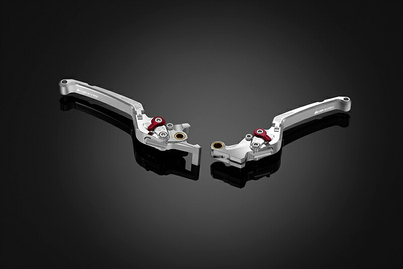 バイクパーツ BIKERS(バイカーズ) レバーセット 可倒式 フラットタイプ シルバー H1028-SLV 4550255755096
