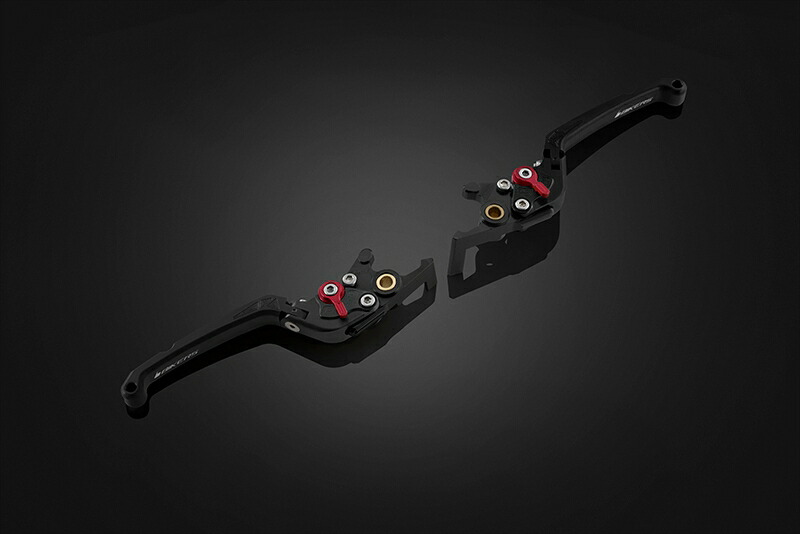 バイクパーツ BIKERS(バイカーズ) レバーセット 可倒式 フラットタイプ ブラック H1020-BLK 4550255815950