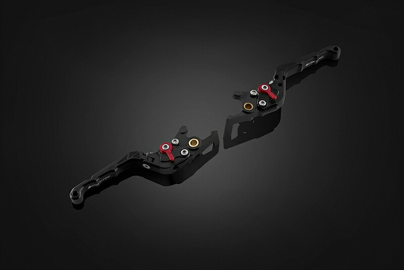 バイクパーツ BIKERS(バイカーズ) レバーセット 可倒式 カーブタイプ ブラック H1022-BLK 4550255816063