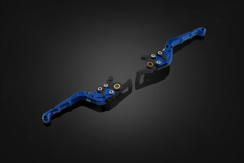バイクパーツBIKERS(バイカーズ) レバーセット 可倒式 カーブタイプ ブルーH1022-BLU4550255816070|バイク・バイク用品はとやグループ