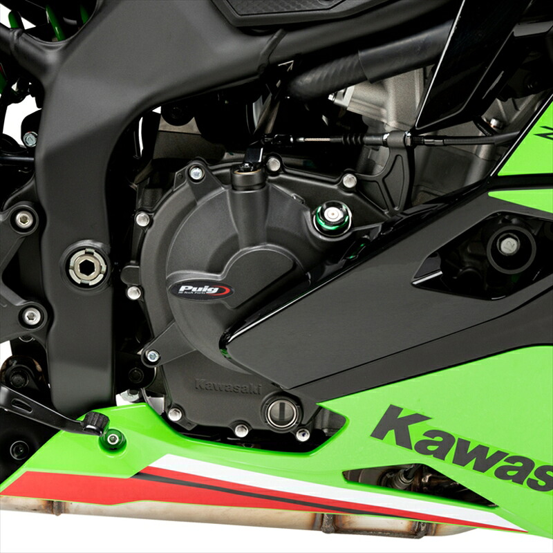 バイクパーツ プーチ エンジンケ-スカバー FIM承認タイプ ブラック ZX-4R Ninja 24- /ZX-4RR Ninja 24- 21894N 4571414857086
