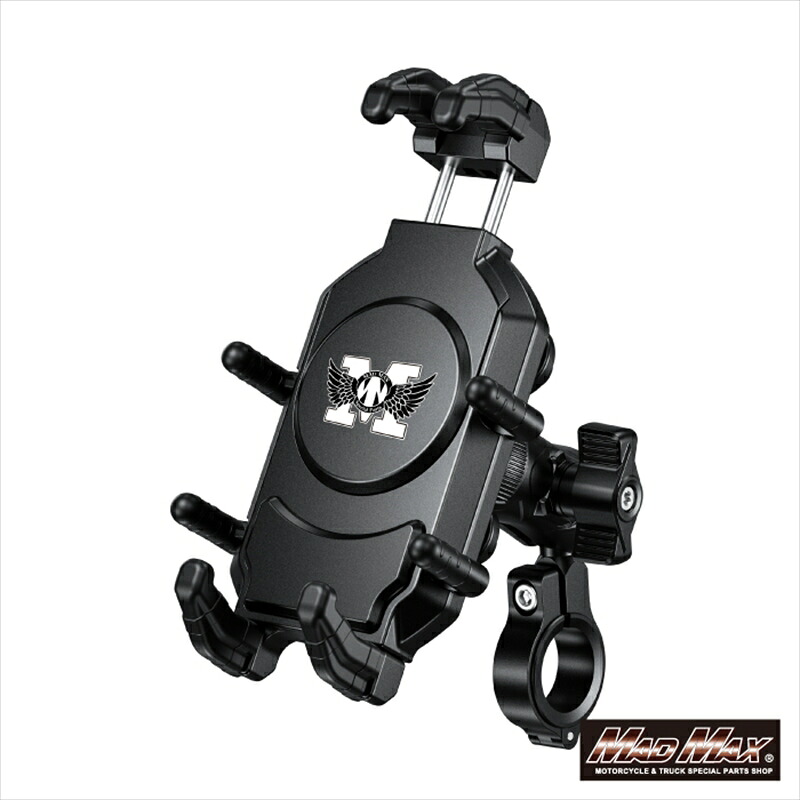 バイクパーツ MADMAX(マッドマックス) スマートフォンホルダー 7.2インチスマートフォン対応ホルダー MM50-M26-01 4582664267518