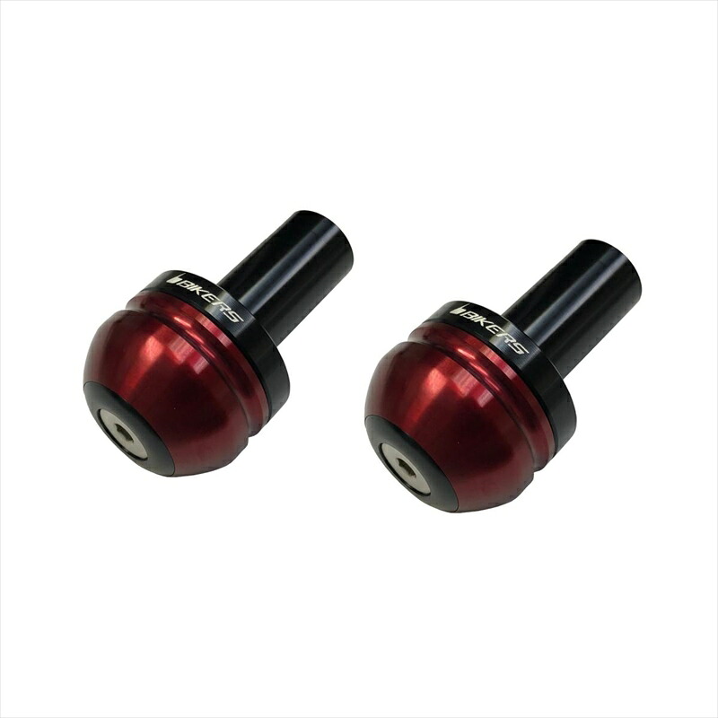バイクパーツ BIKERS(バイカーズ) バーエンド レッド Y0503-RED 4550255588694 NMAX 21-24 TRICITY125 14-24 TRICITY155 17-24