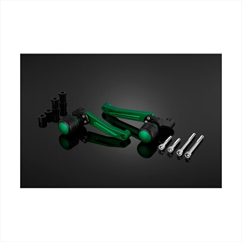 バイクパーツ 外装 バイカーズ フレームガード 左右 グリーン K0398-GRN 4550255592370 Z900 18-24