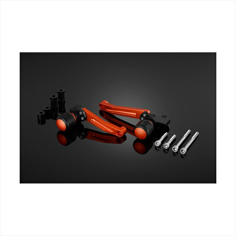 バイクパーツ 外装 バイカーズ フレームガード 左右 オレンジ K0398-ORG 4550255592417 Z900 18-24